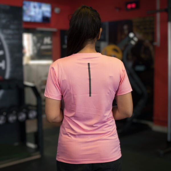 Pink Plain T Shirt - Image 3