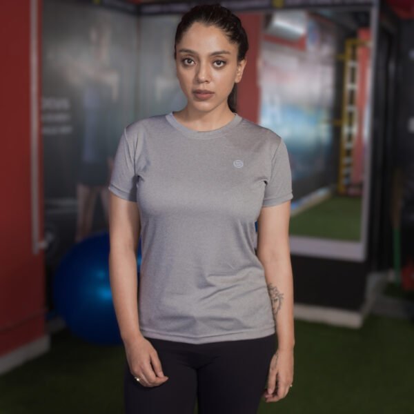 Silver Gray Plain T Shirt