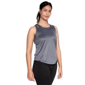 Dark Grey Sleeveless T Shirt