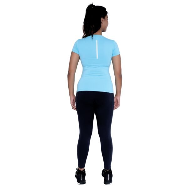 Blue Plain T Shirt - Image 3