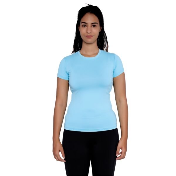 Blue Plain T Shirt - Image 4