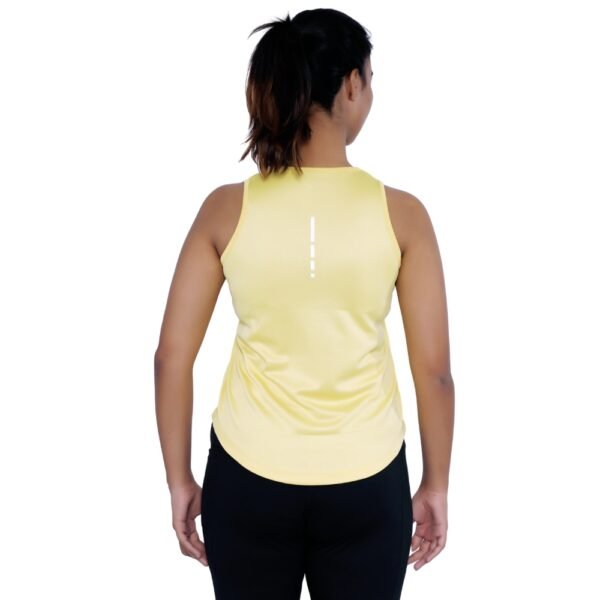 Yellow Color Sleeveless T Shirt - Image 4
