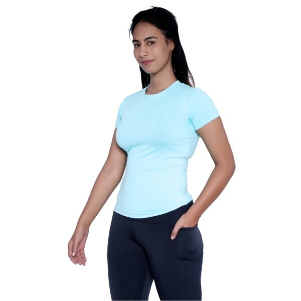 Blue Plain T Shirt - Image 5