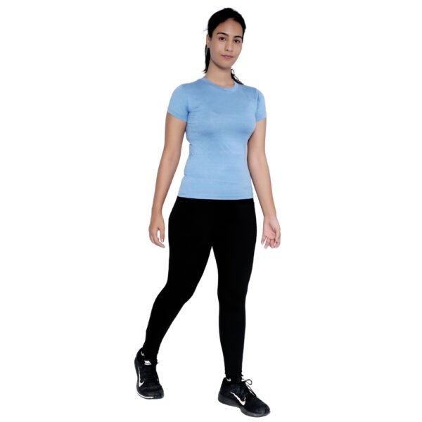 Blue Plain T Shirt - Image 8